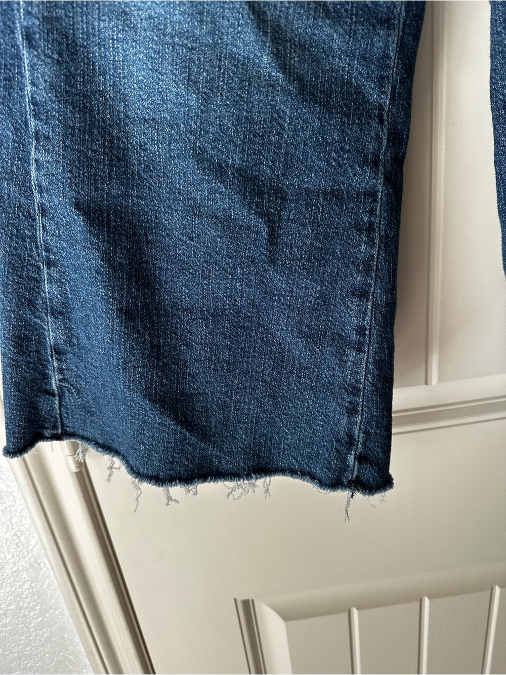 Anthropologie Pilcro Medium Blue Wide-Leg Culotte Cropped Denim Jeans size 26 - Picture 4 of 10